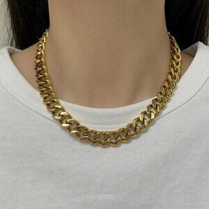 18K GOLD PLATED CHAIN CHOKER